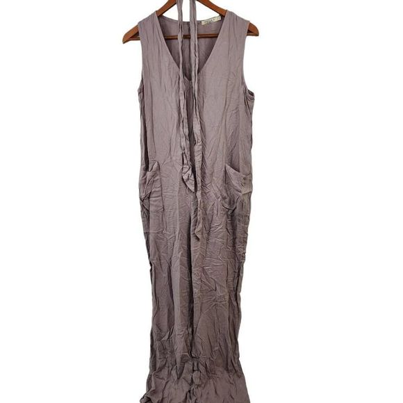 Gray Jumpsuit Romper Charlie O. Kinnucans Women's Size Large - Picture 1 of 4